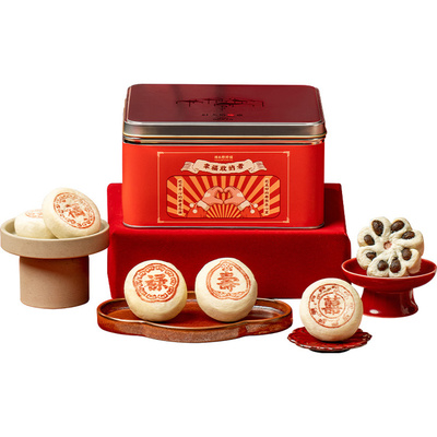 【主播推荐】祥禾饽饽铺新年送礼糕点心礼盒桶幸福收纳者