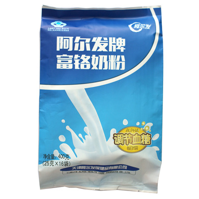 阿尔发 牌富铬奶粉 25g/袋*16袋*2袋套餐低控