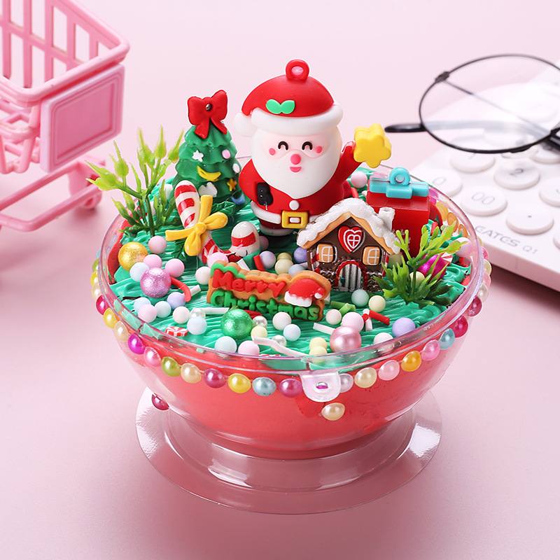 奶油胶微景观儿童DIY创意小制作魔幻玩具超轻手工球粘土女孩套装