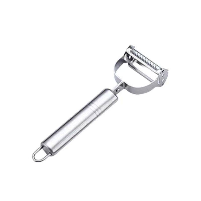 不锈钢二合一双面水果削皮器