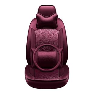 汽车座套专车专用订制全包围亚麻坐垫布艺座椅定做四季通用伊利布