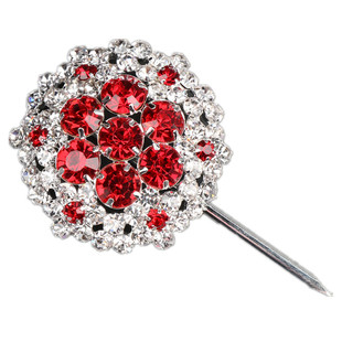 戏曲戏剧头饰包头 花旦青衣小姐头面进口水钻 单个大泡子大宝石花