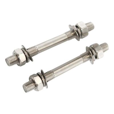 304不锈钢双头螺丝平弹母套装