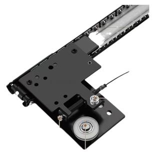 衣柜隐藏回旋门滑轨橱柜折叠门侧装倒插入式推拉门轨道五金配件