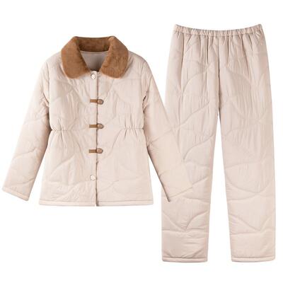 2025新款睡衣女士秋冬季三层加厚