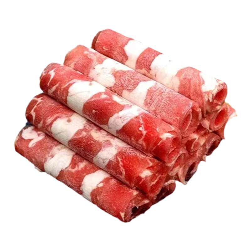 国产雪花肥牛谷饲原切整块肥牛砖牛肉卷/片