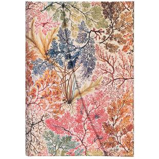 paperblanks威廉基尔本银莲花复古风手帐花之绽放印花笔记本子无酸纸记事本手绘日记礼品学生文具文艺送礼物