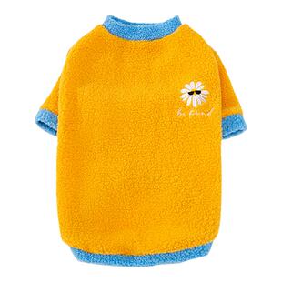 小雏菊大狗狗绒衣服秋冬款拉布拉多萨摩耶边牧大型犬金毛专用冬季