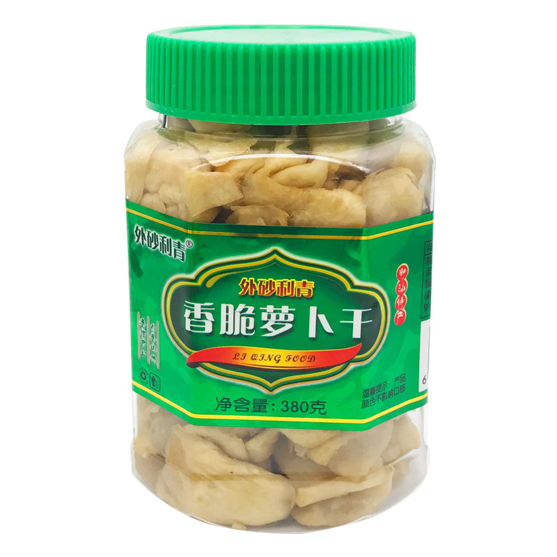 广东潮汕特产日晒香脆萝卜干380g*6酱腌利青咸菜下饭菜菜脯粒包邮
