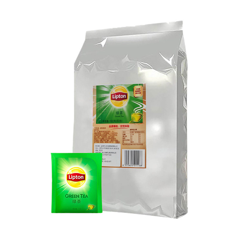 lipton立顿绿茶2g*80包独立包装