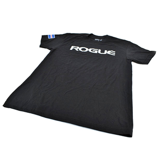 代购ROGUE魔山款T恤运动防滑训练短袖男健身硬拉力量举重大力士