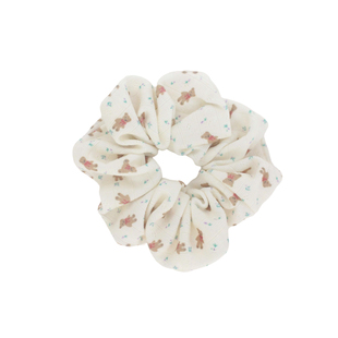 Lovely bear！可可奶油小熊发圈少女心大肠圈针织头绳侧马尾发饰