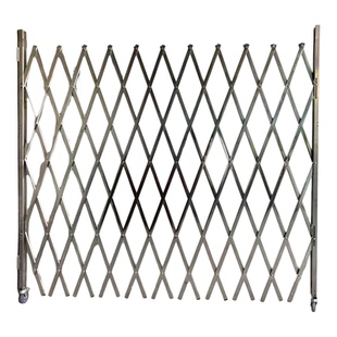 可移动伸缩围栏工地安全隔离栏不锈钢折叠防护栏杆幼儿园伸缩栅栏