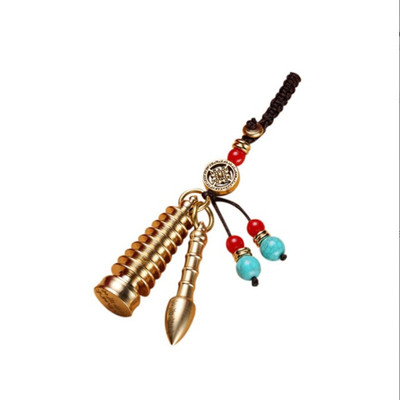 文昌塔笔·随身挂件钥匙扣纯铜