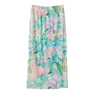 ENJOYME 商场同款印花半身裙女多巴胺穿搭夏季高腰显瘦中长款裙子