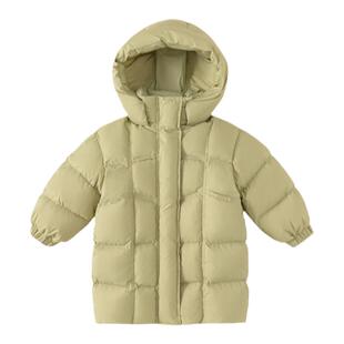 儿童羽绒服长款宝宝羽绒服三防男童羽绒服黑金女童羽绒服小童冬装