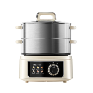 小熊电蒸锅多功能家用三层大容量不锈钢蒸锅全自动蒸煮一体锅蒸笼