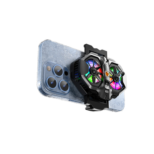 手机散热器直播专用半导体制冷支架一体三脚架手机架静音降温神器结冰款背夹一体带风扇背夹一体主播打游戏