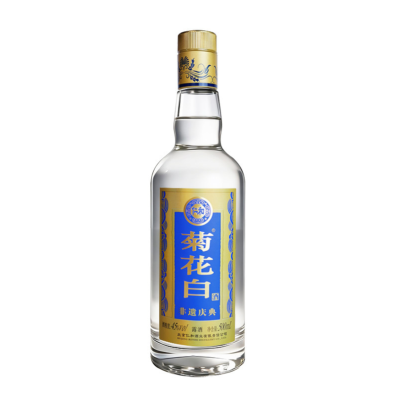菊花白品鉴系列37/45度500ml光瓶重阳节礼品老北京特产重阳礼品