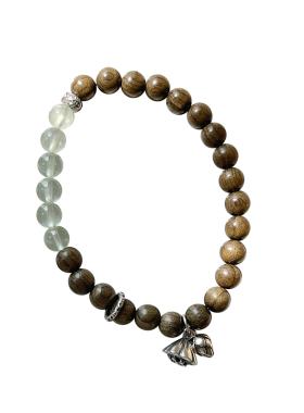 金丝楠阴沉木两世欢莲蓬手链