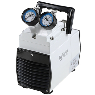 藤原无油隔膜真空泵防腐便携式负压泵实验室抽打双级可调抽打气泵