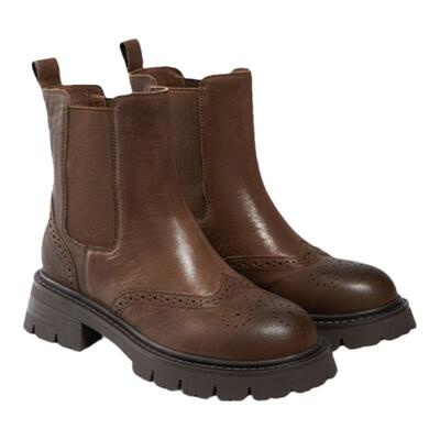 粗跟靴子女靴短筒切尔西靴烟筒靴