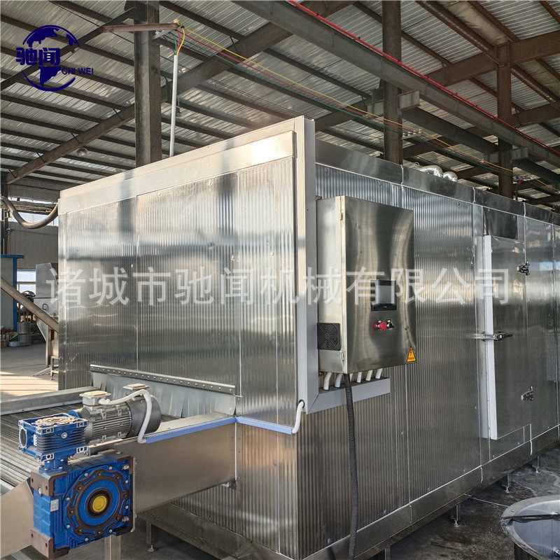 不锈钢单螺旋肉制品速冻机蘑菇韭菜速冻设备大型章鱼鱿鱼鱼速冻机