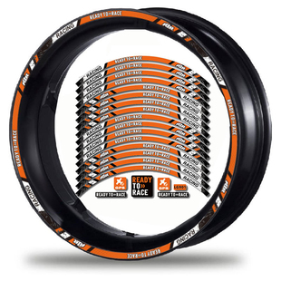 适用KTM摩托车轮毂贴Duke RC390/250/890/790车轮贴R2R钢圈反光贴