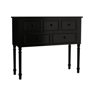 玄关柜斗柜实木美式收纳五斗柜卧室客厅靠墙小柜子桌黑色餐边柜