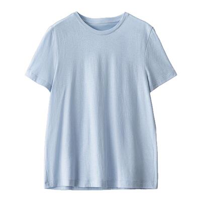 梭家｜直白表达｜三色棉百搭短袖T恤夏季女2025新款宽松通勤上衣