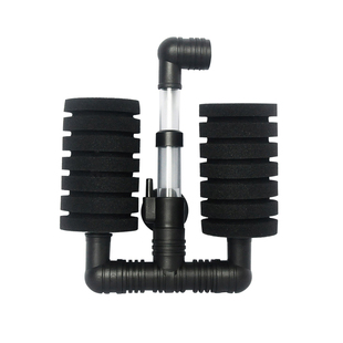 信友水妖精过滤器YU三合一小型鱼缸过滤器气泵反气举增氧泵吸便器