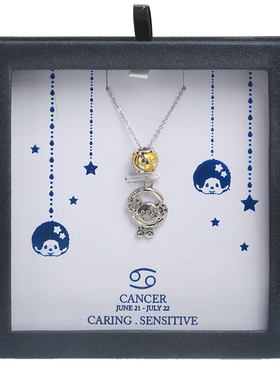 12星座天蝎座萌趣趣风处女座七夕礼物项链