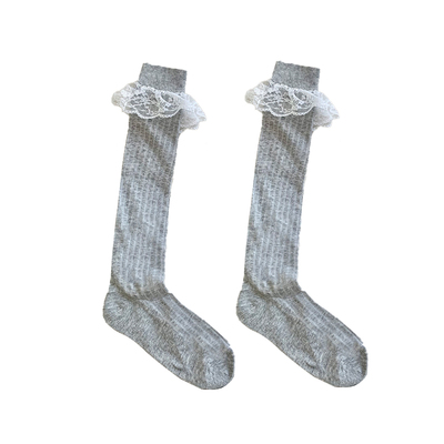 蕾丝花边袜子女春秋季薄款