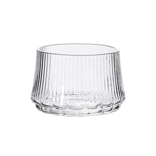 dirty咖啡杯耐热高硼硅透明竖纹玻璃杯拿铁拉花杯专用高颜值ins风