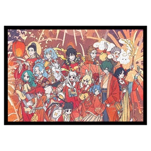 非人哉全家福拼图1000片带相框动漫周边定制高颜值成人版装饰挂画