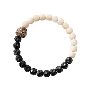 琢匠太极手串文玩白玉菩提子隔珠手串配饰diy无相椰蒂陨石坑串珠