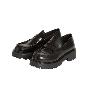 Vagabond COSMO 2.0女士牛皮圆头厚底便士乐福鞋春秋百搭明星同款