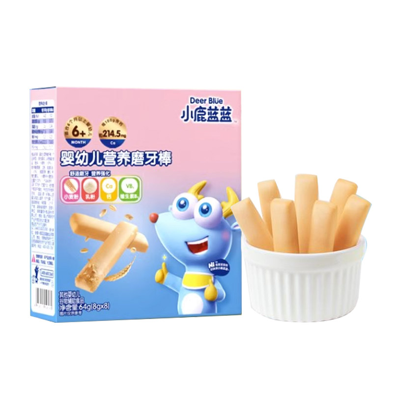 小鹿蓝蓝营养磨牙棒防吃手指饼干