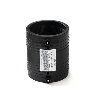 HDPE全新料电熔管件200电熔套筒110pe管电熔直接钢丝骨架管直通