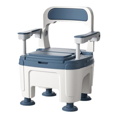 扶手可折叠高度可调节老人坐便椅