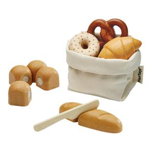 plantoys切切乐儿童玩具西式面包木制过家家1岁礼物男孩女孩礼物
