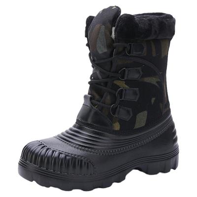 巨厚羊毛雪地靴钓鱼靴马丁靴男女