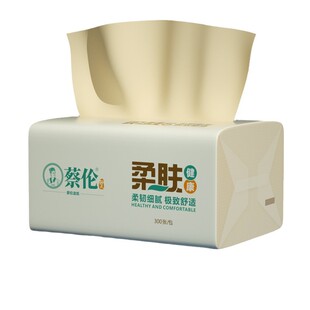蔡伦4层加厚酒店抽纸家用卫生纸整箱商用餐巾纸面巾纸工厂直销