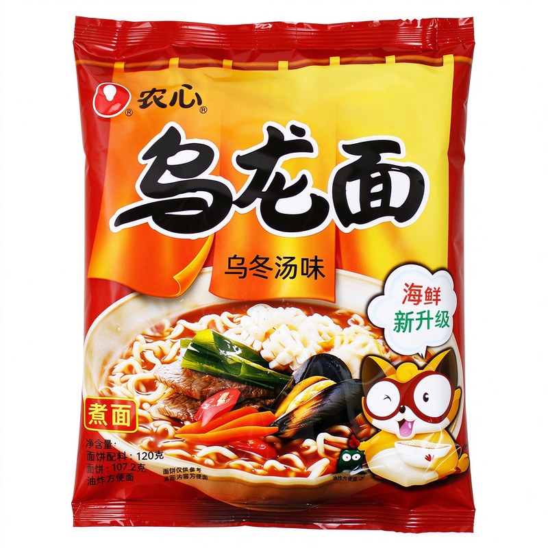 农心乌冬汤海鲜拉面5连包速食