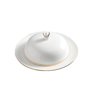 牛排盘鲍鱼汁碟捞饭盘子陶瓷酒店西餐厅辽参海参带盖翅盅沙拉餐具