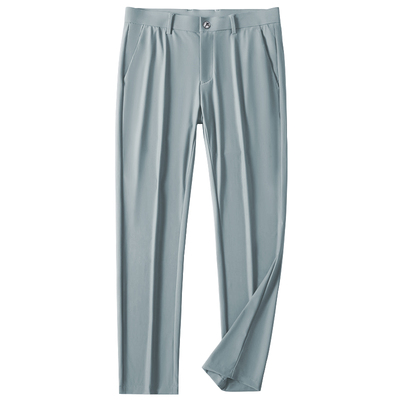 含桑蚕丝】男休闲裤子免烫不吸灰