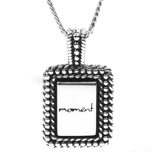 KREAM纯银S925方牌moment项链 男女情侣同款嘻哈潮流个性百搭项链