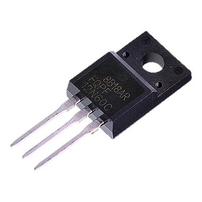 N沟道场效应三极管 FQPF12N60C 12A/600V/0.65欧/51W TO-220F
