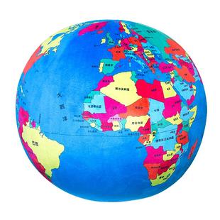 地球抱枕中文版仪毛绒玩具公仔玩偶球形圆形靠垫星球摆件模型儿童