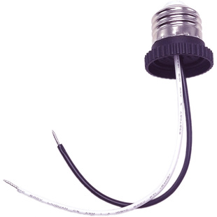 220V灯头取电器e27螺口灯口转换接线插座加长灯座延长线改装配件